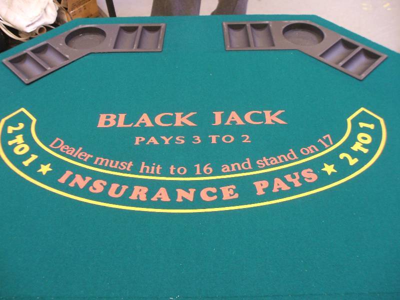 BLACK JACK  POKER TABLE TOP