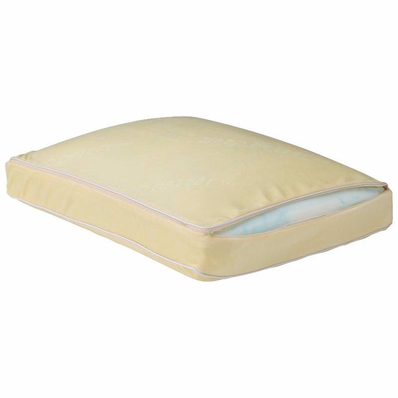 lot 474 image: McLeland Design Visco Gel Memory Foam Side Sleeper Pillow and Cover