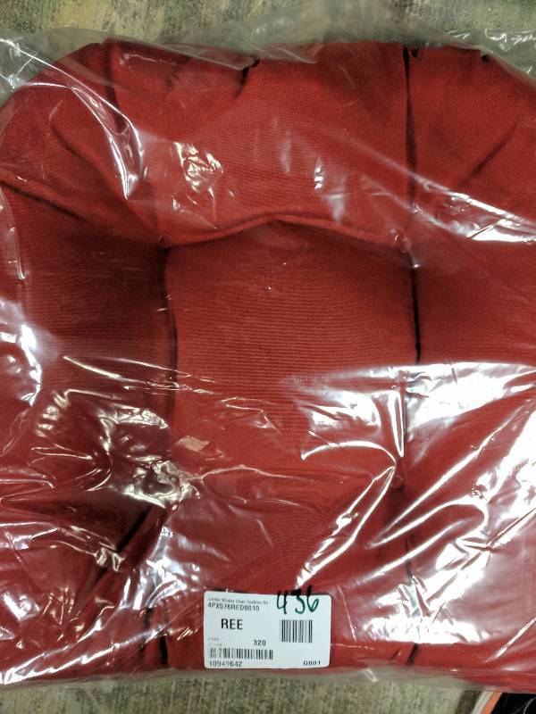 lot 436 image: Jordan Wicker Chair Cushion Red