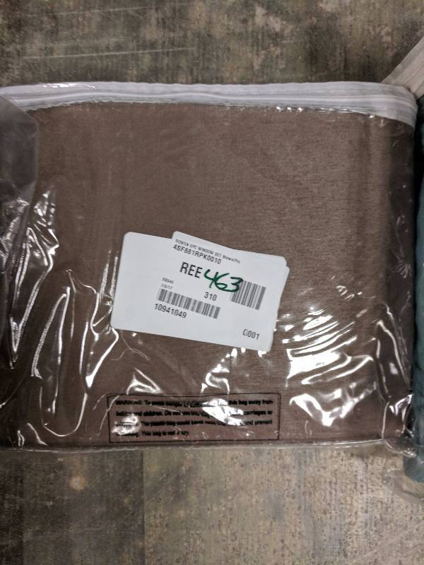 lot 463 image: McLeland Design Rowen 5-Pc. 84 x 84 Window Set BrownPink