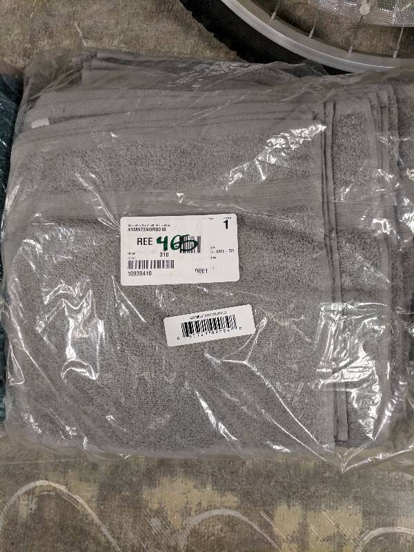 lot 465 image: alcove Fast Dry 10-Pc. Towel Set Gray