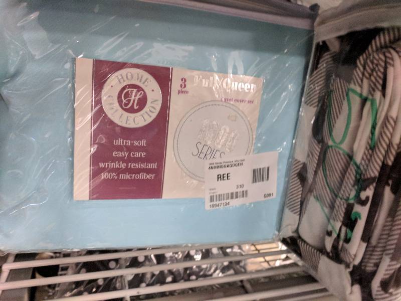 lot 506 image: ienjoy Home 1800 Series Premium Ultra Soft 3-Pc. Duvet Cover Set Aqua - FullQueen