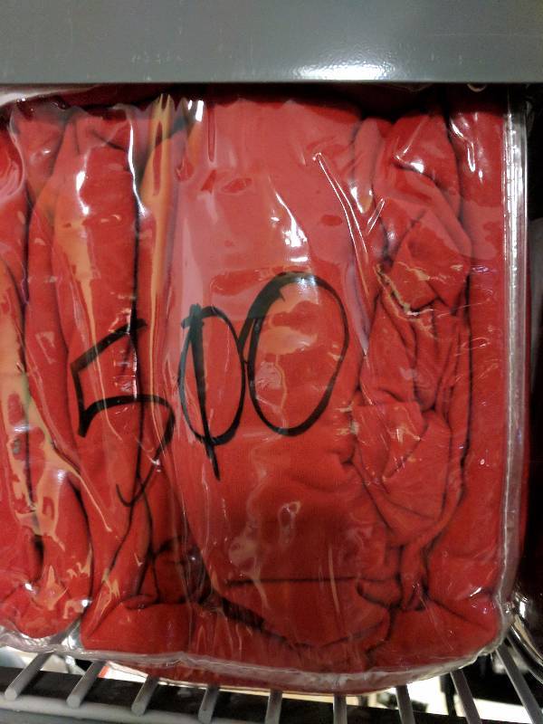 lot 510 image: alcove Microfiber Flannel Sheet Set Haute Red - Cal King