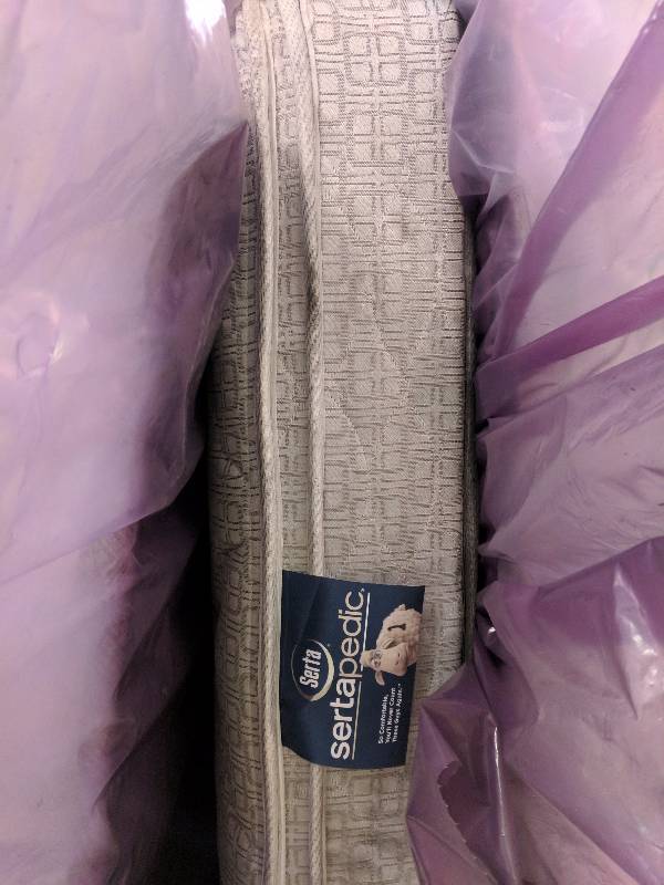 lot 521 image: Serta Atmore Perfect Sleeper EuroTop Mattress ONLY - Queen