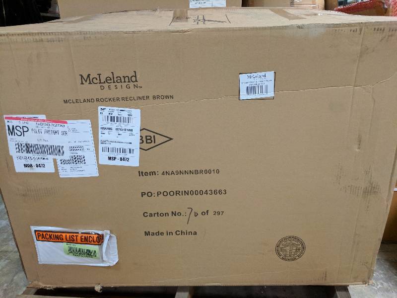 lot 540 image: McLeland Design Leather-Look RockerRecliner