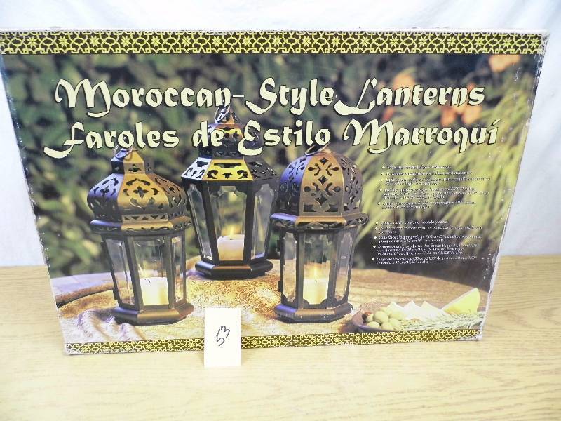 lot 53 image: New Moraccan Style Lanterns