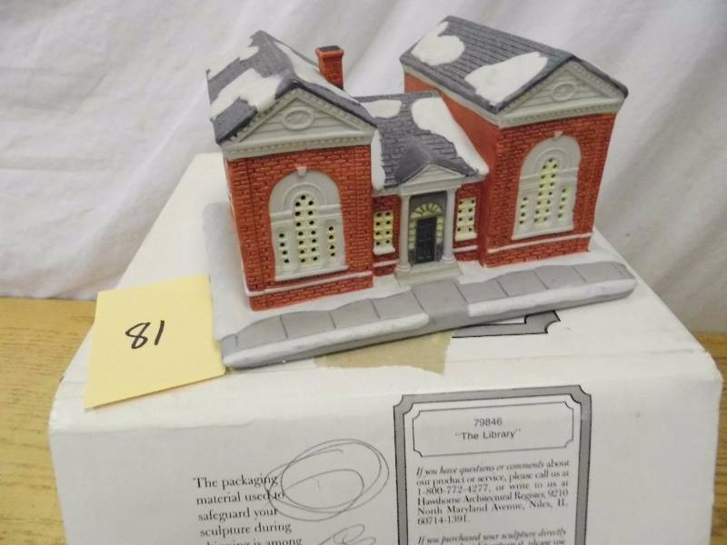lot 81 image: Hawthorne Christmas Village