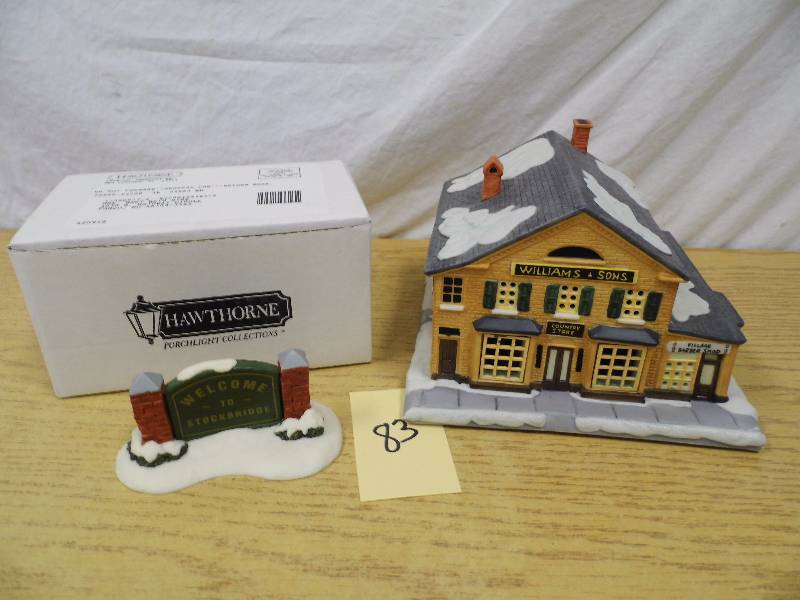 lot 83 image: Hawthorne Christmas Village