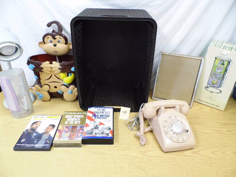 lot 94 image: Rotary Phone - Shower Caddy - Videos