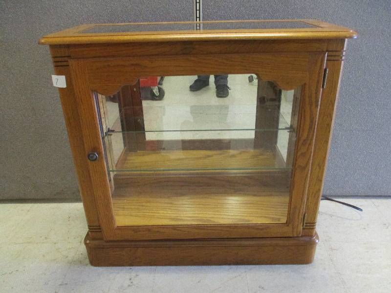 Oak Curio Cabinet