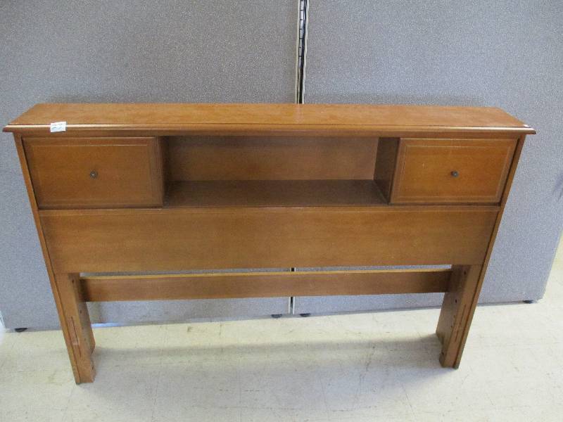 Wood Head Board with Storage and Frame