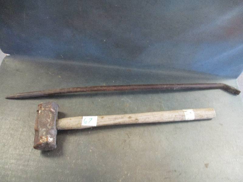 Pry bar and Sledge Hammer