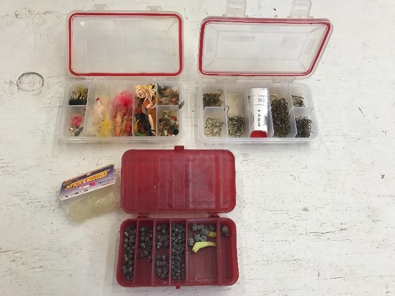 (3) Tackle Totes Of Assorted Tackle