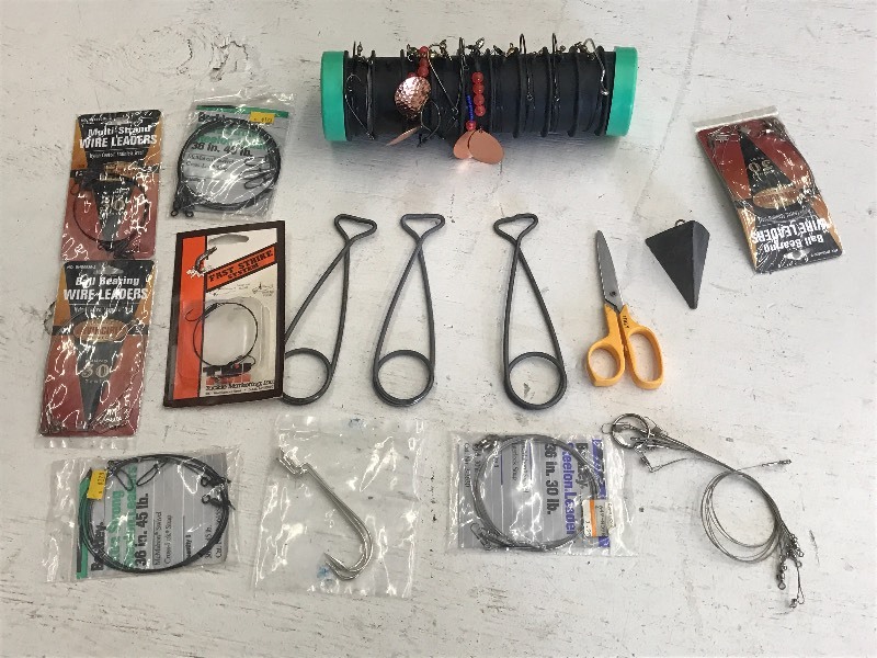 Flat Of Assorted Fishing Supplies
