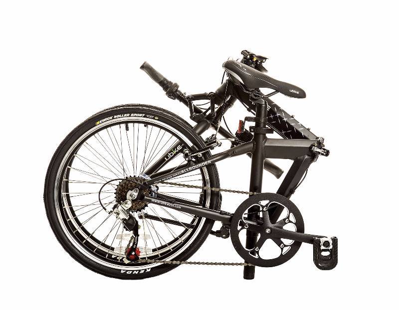 lot 619 image: Titan All-Rounder 7-Speed Folding Bike Black