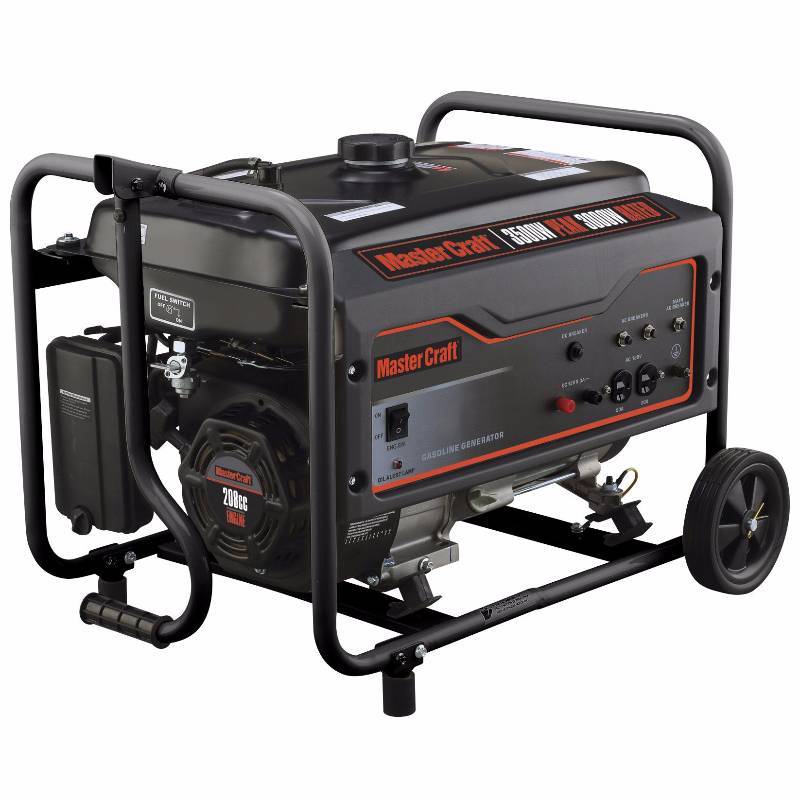 Master Craft 3500 Peak/3000 Running Watts Portable Gas Generator ...