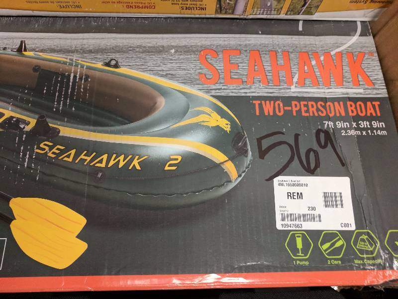 lot 569 image: Seahawk 2 Two-Person Inflatable Boat