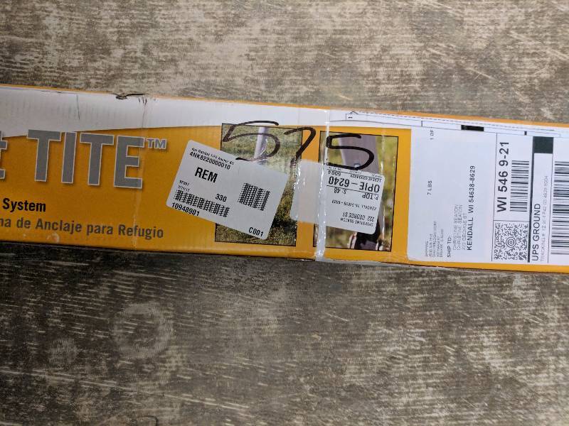 lot 575 image: ShelterLogic 4-pc. Ratchet TITE Anchor Kit