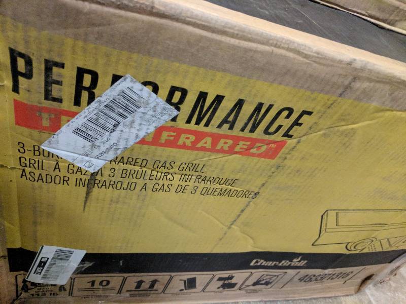 lot 606 image: Char-Broil Performance TRU-Infrared 450 54,000 Btu 3-Burner Gas Grill