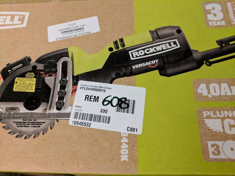 lot 608 image: Rockwell Versacut Mini Circular Saw