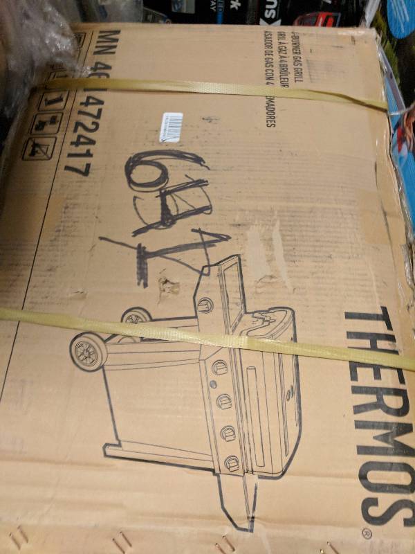 lot 641 image: Thermos 48,000 Btu 4-Burner Gas Grill