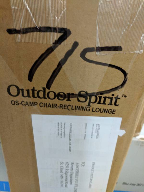 lot 715 image: Outdoor Spirit Folding Camp Chair with Canopy