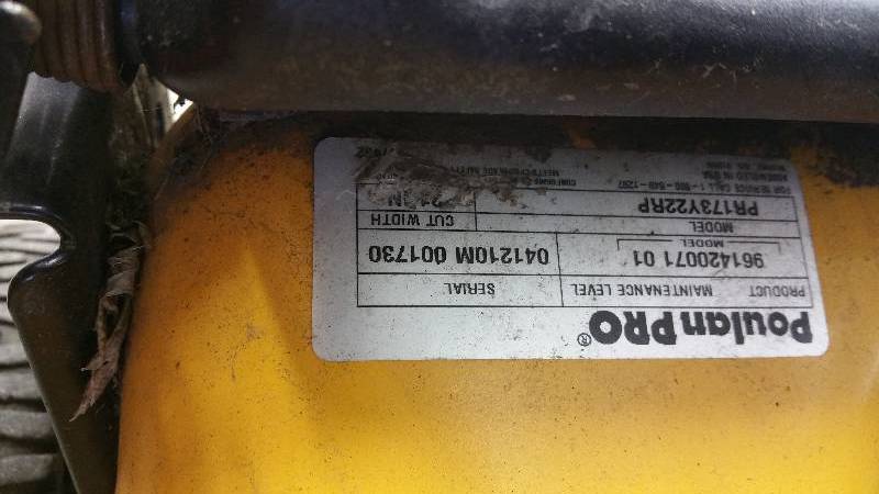 lot 735 image: Poulan Pro Kholer Courage XT-7 173cc Self Propelled push mower wbag