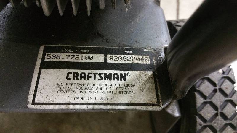 lot 739 image: Craftsman Edger 3.5 HP