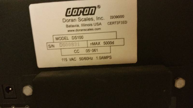 lot 742 image: Doran DS-100 Industrial Scale