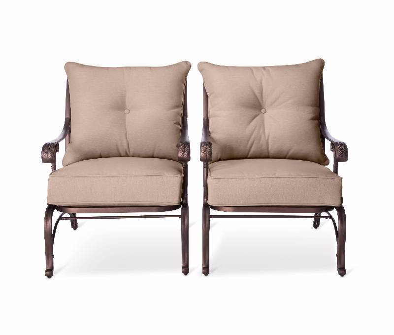 lot 30 image: New Folwell 2-Piece Cast Aluminum Patio Club Chair - Threshold