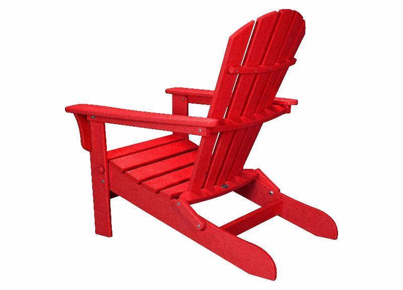 lot 41 image: New POLYWOOD St Croix Patio Adirondack Chair - Red