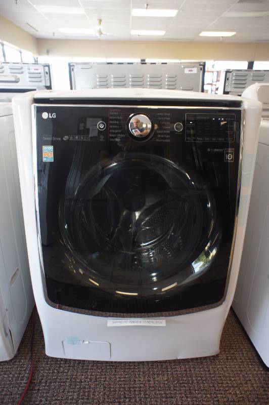 lot 5 image: New - Scratch & Dent LG Model # (WM9000HWA) - Front-Loading Washer - White COLOR -Tested Works - MSRP $ 1499.99