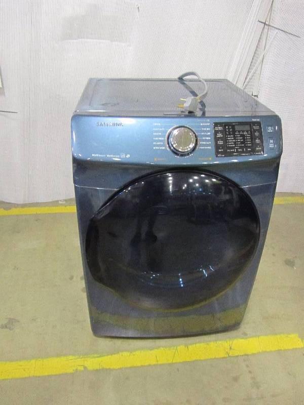 Samsung 7.5 cu. ft. Electric Dryer with Steam in Black Stainless Steel, ENERGY STAR