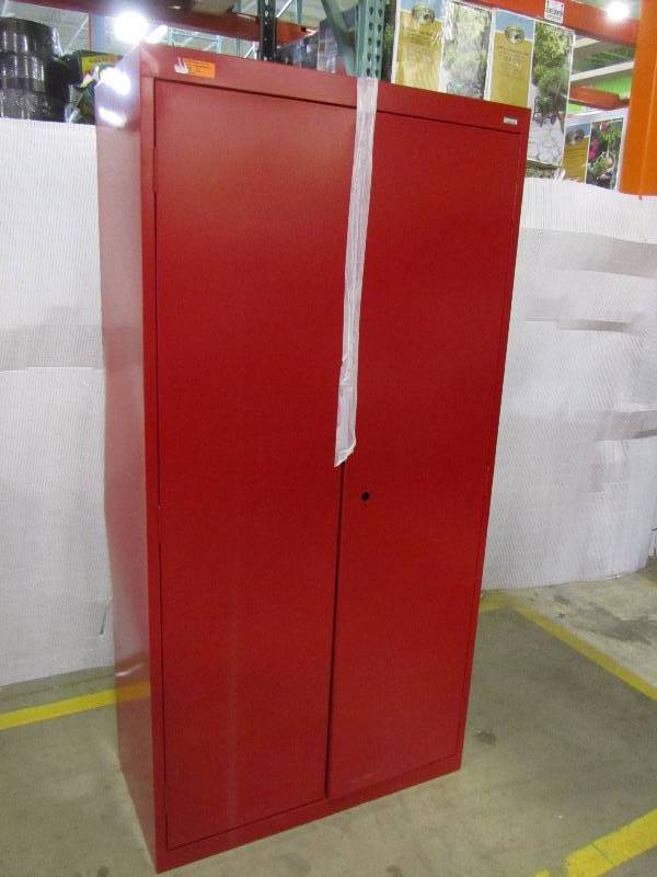 Sandusky Classic Series 72 in. H x 36 in. W x 18 in. D Storage Cabinet with Adjustable Shelves in Red