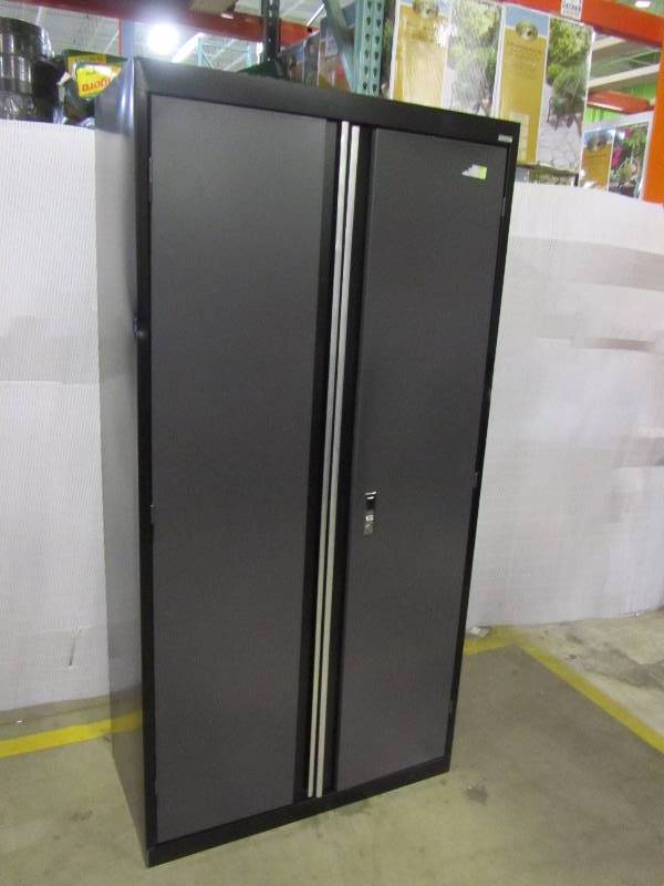 Sandusky 36 in. W x 18 in. D x 79 in. H Modular Steel 2-Door Cabinet