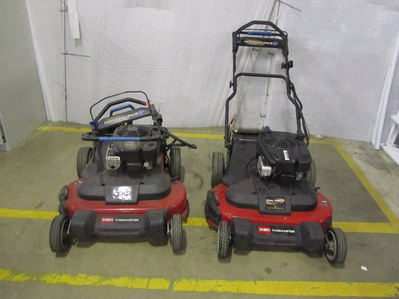 (2) Toro TimeMaster 30 in. Briggs & Stratton Electric Start Walk-Behind Gas Self-Propelled Mower