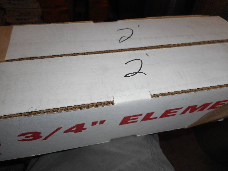 Argo hot water baseboard element copper