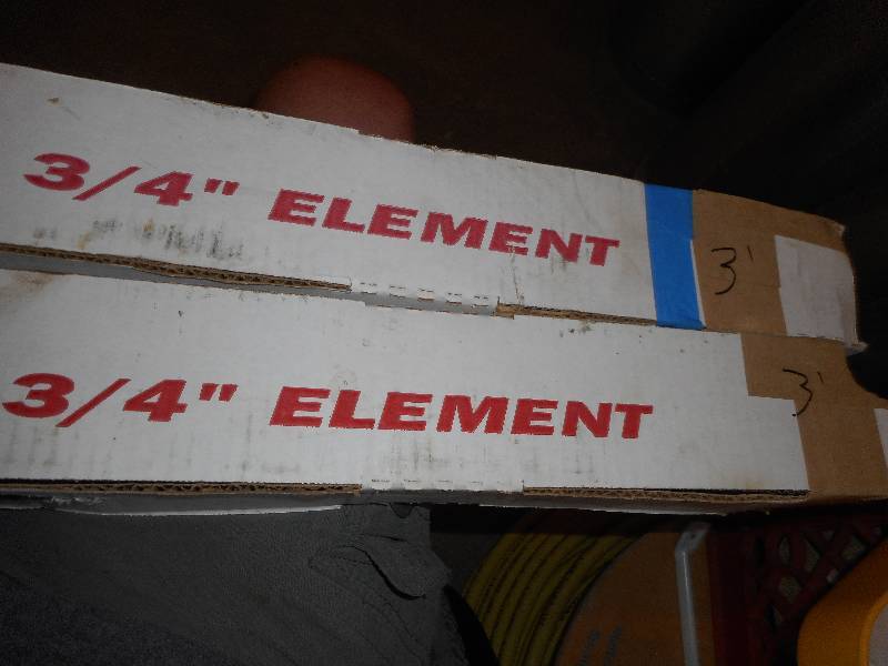 Argo hot water baseboard element copper