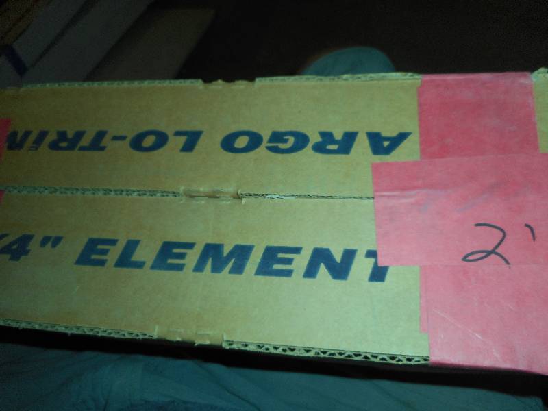Argo low trim baseboard element copper