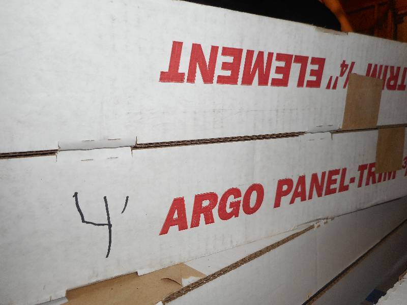 Argo hot water baseboard element copper