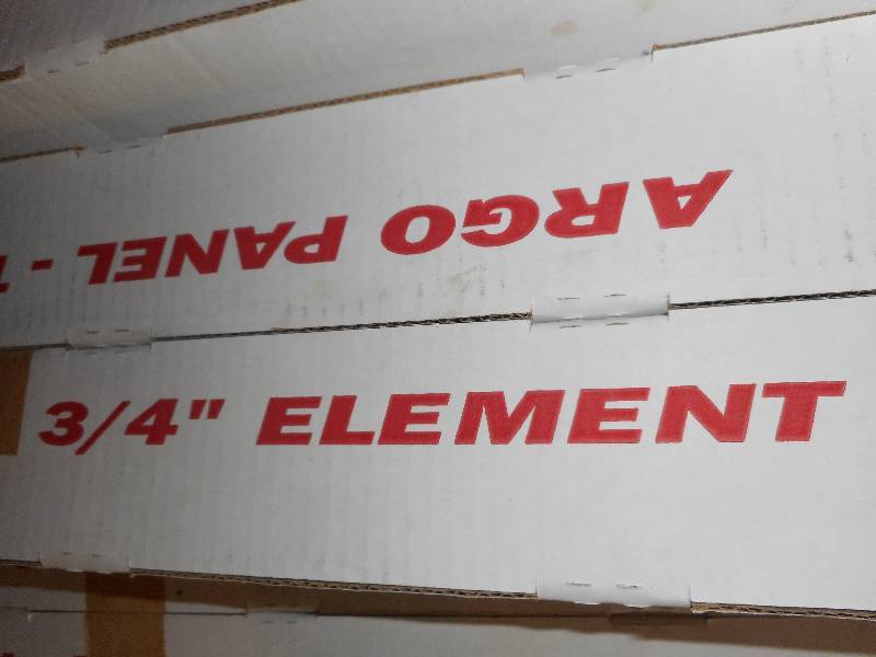 Argo hot water baseboard element copper