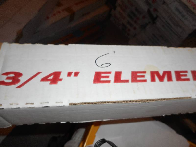 Argo hot water baseboard element copper