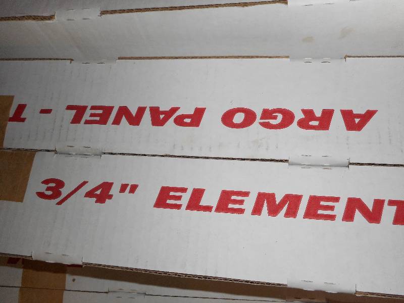 Argo hot water baseboard element copper