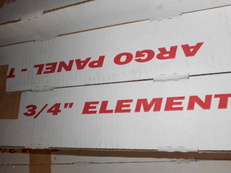 Argo hot water baseboard element copper