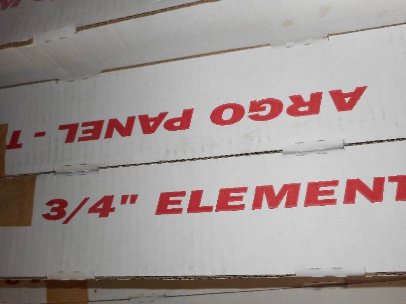Argo hot water baseboard element copper