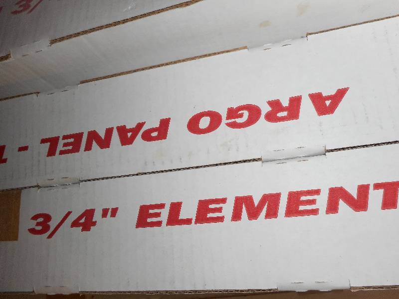 Argo hot water baseboard element copper