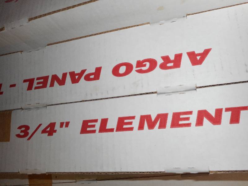 Argo hot water baseboard element copper