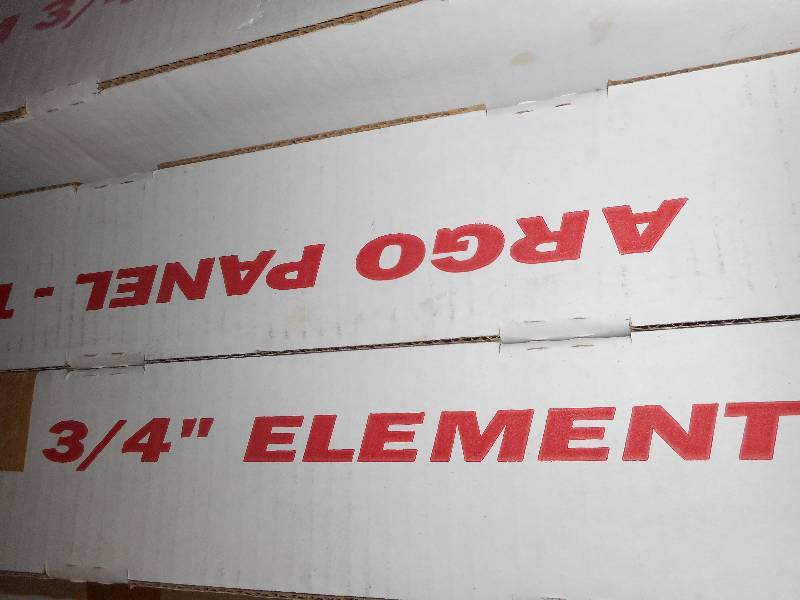 Argo hot water baseboard element copper