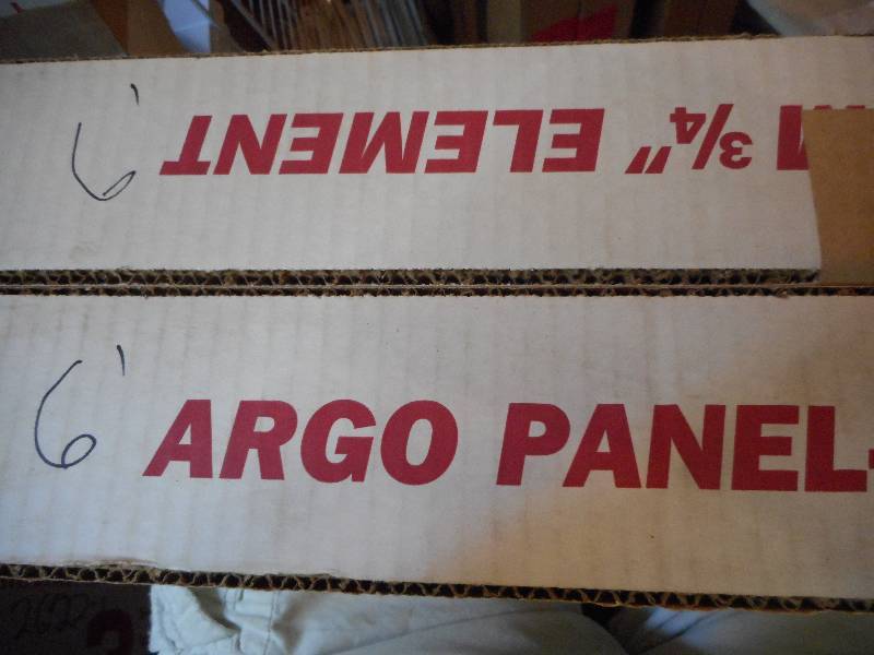 Argo hot water baseboard element copper
