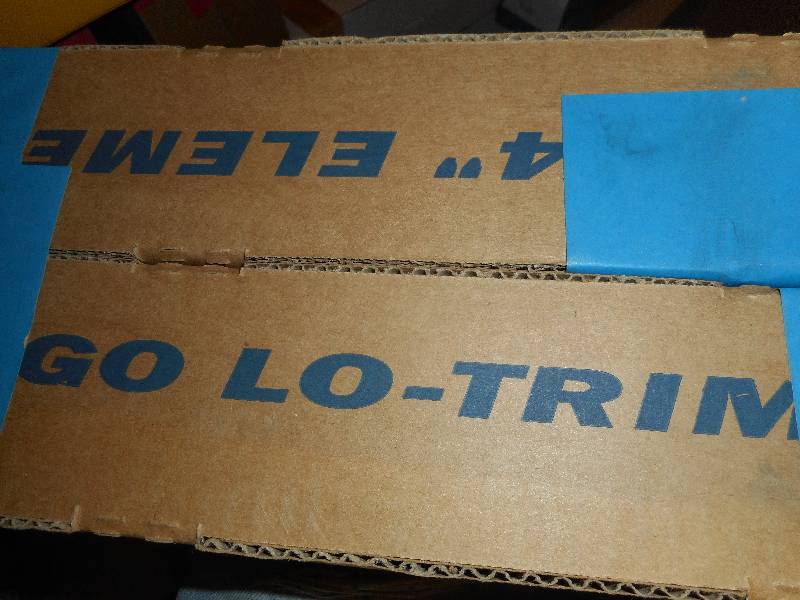 Argo hot water baseboard element low trim copper